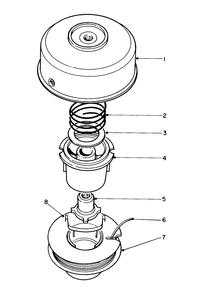Single Line Tap & Trim Head No. 41-6220 (Optional) Diagram and Parts List for 51644 6000001 - 6999999 Toro Trimmer