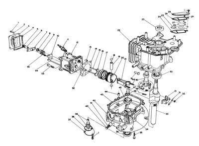 Engine Assembly Diagram and Parts List for 20627C 6000001 - 6999999 Toro Lawn Mower