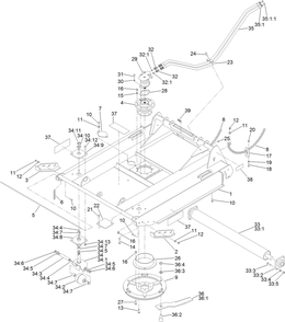 Part Location Diagram of HDW05603 Toro Bolt-Carr