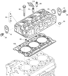 Cylinder Head Assembly Diagram and Parts List for 74267 403247200-999999999 Toro Lawn Mower