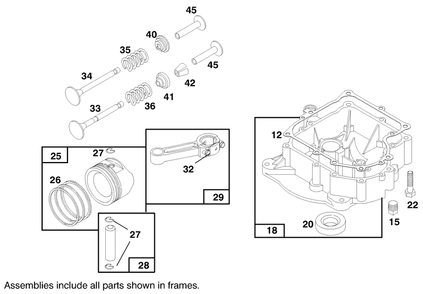 Engine Briggs & Stratton Model 28m707-0127-01 Diagram and Parts List for 70183 7900001 - 7999999 Toro Lawn Tractor