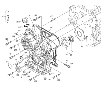 Gear Case Assembly Diagram and Parts List for 22328 408963400 - 409588175 Toro Lawn Tractor Accessories