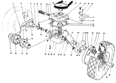 Gear Case Assembly Diagram and Parts List for 16770 4000001 - 4999999 Toro Lawn Mower