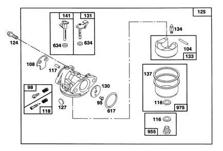 Engine Briggs & Stratton Model 122702-0182-01 Diagram and Parts List for 20906B 2000001 - 2999999 Toro Lawn Mower
