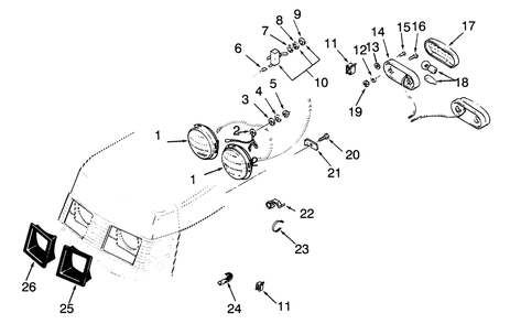 Electrical System Diagram and Parts List for 73401 3900001 - 3999999 Toro Lawn Tractor