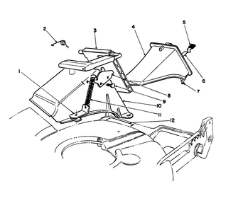 Recycler Bagging Kit Model No. 59174 (Optional) Diagram and Parts List for 20210 2000001 - 2999999 Toro Lawn Mower