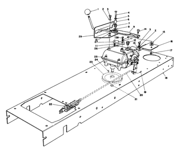 Transmission Linkage Assembly Diagram and Parts List for 56145 9000001 - 9999999 Toro Lawn Tractor
