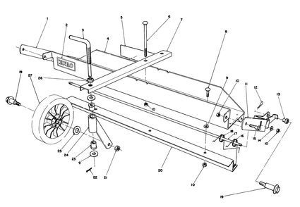 Dethatcher Kit Model No. 59126 (Optional) Diagram and Parts List for 20680 5000001 - 5999999 Toro Lawn Mower
