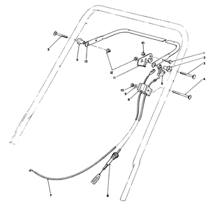 Traction Control Assembly Diagram and Parts List for 20218 1000001 - 1999999 Toro Lawn Mower