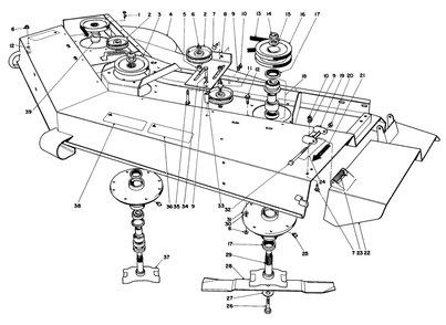 Cutting Unit Model No. 30721 Diagram and Parts List for 30721 80001 - 89999 Toro Lawn Mower