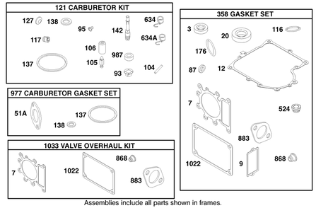 Engine Briggs & Stratton Model 28q777-0690-E1 Diagram and Parts List for 71240 9900001 - 9999999 Toro Lawn Tractor