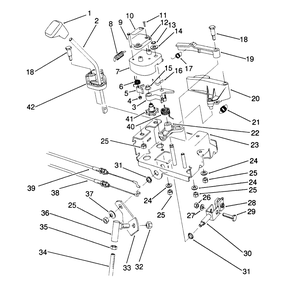 Traction Linkage Assembly Diagram and Parts List for 38570 1000001 - 1999999 Toro Snow Blower