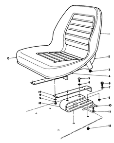 Standard Seat Kit Model No. 30769 Diagram and Parts List for 30798 9000001 - 9999999 Toro Lawn Tractor