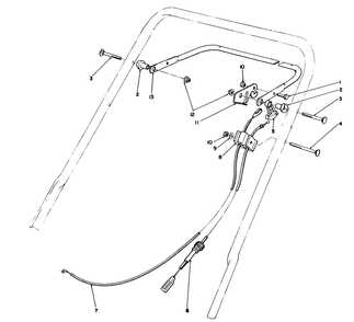 Traction Control Assembly Diagram and Parts List for 20218 2000001 - 2999999 Toro Lawn Mower