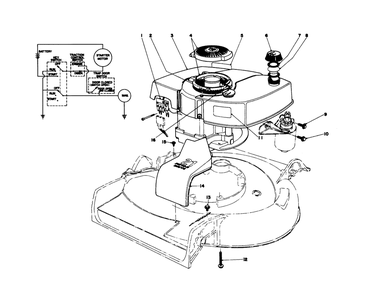 Engine Assembly Model No. 21711 Diagram and Parts List for 21711 6000001 - 6999999 Toro Lawn Mower