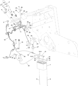 Electrical Assembly Diagram and Parts List for 22352 412900000 - 999999999 Toro Lawn Tractor Accessories
