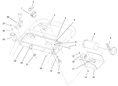 Part Location Diagram of 95-5860 Toro Decal-Control Panel