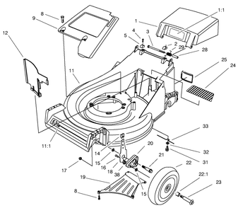Part Location Diagram of 71-9640 Toro DISCONTINUED