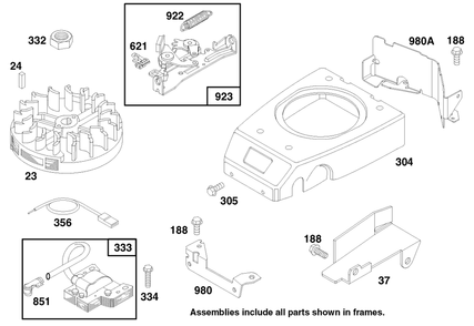 Engine Gts 150 Diagram and Parts List for 22141 790000001 - 799999999 Toro Lawn Mower