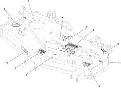 Part Location Diagram of 117-3813 Toro DECAL-SERVICE, CHECK