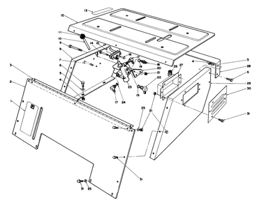 Seat Support Assembly Diagram and Parts List for 30754 60402 - 69999 Toro Lawn Tractor
