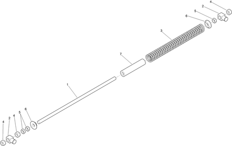 Part Location Diagram of 119-2333 Toro Rod-Lift, Deck