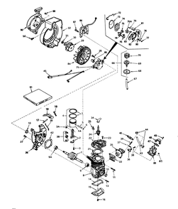 Engine Assembly Engine Tecumseh Model No. Ah520 Type 1603a Unit Model No. 38252 Diagram and Parts List for 38252 1000001 - 1999999 Toro Snow Blower