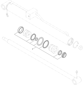 Left Hand Hydraulic Lift Cylinder  Assembly No. 117-1831 Diagram and Parts List for 22324 401800000 - 404499999 Toro Lawn Tractor Accessories