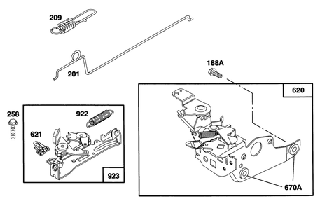 Engine Briggs & Stratton Model 12e802-0620-01 Diagram and Parts List for 21001B 6900001 - 6999999 Toro Lawn Mower