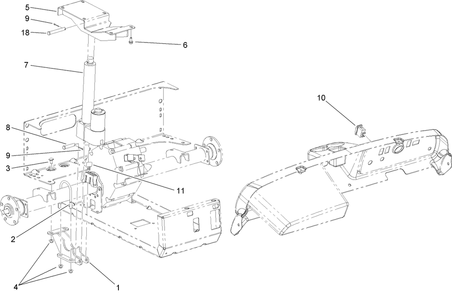 Electric Bed Lift Kit Assembly Diagram and Parts List for 7262 290000001 - 290999999 Toro Lawn Tractor