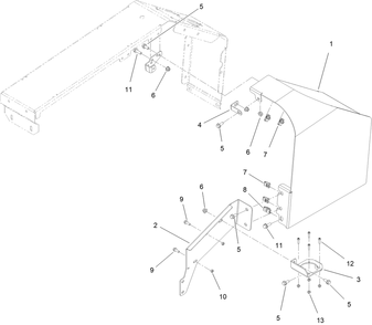 Left Console Assembly Diagram and Parts List for 25530T 323000000 - 999999999 Toro Lawn Tractor Accessories