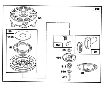 Engine Model 124702-3115-01 Diagram and Parts List for 20435 49000001 - 49999999 Toro Lawn Mower