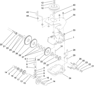 Part Location Diagram of 48-2060 Toro Bearing-Roller