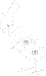 Chute Assembly Diagram and Parts List for 79841 400000000 - 999999999 Toro Lawn Tractor