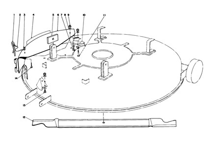 Mulcher Kit Model No. 59155 (Optional) Diagram and Parts List for 57450 1000001 - 1999999 Toro Lawn Tractor