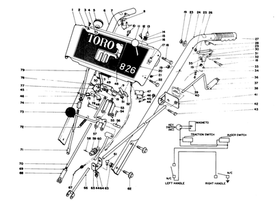 Part Location Diagram of 26-9350 Toro DISCONTINUED