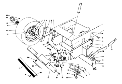 Front Axle Assembly Diagram and Parts List for 56155 6000001 - 6999999 Toro Lawn Tractor