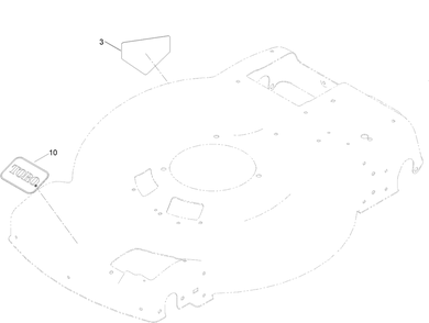 Decal Assembly Diagram and Parts List for 21447 400000000 - 999999999 Toro Lawn Mower