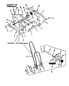 Suspension Assembly Diagram and Parts List for 78360 3900001 - 3999999 Toro Lawn Mower