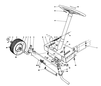 Front Axle Assembly Diagram and Parts List for 56006 9000001 - 9999999 Toro Lawn Tractor