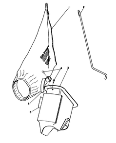 Bagging Kit No. 47-6510 (Optional) Diagram and Parts List for 16403 1000001 - 1999999 Toro Lawn Mower