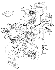 Engine Tecumseh Model No. Tnt-100-10070c Diagram and Parts List for 20700 0000001 - 0999999 Toro Lawn Mower