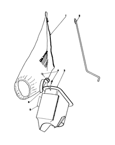 Bagging Kit No. 47-6510 (Optional) Diagram and Parts List for 16202 4000001 - 4999999 Toro Lawn Mower