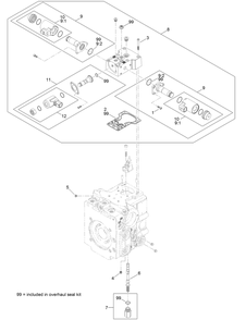 Rear Hydraulic Pump Assembly No. 139-4801 Diagram and Parts List for 22530 414400000 - 999999999 Toro Lawn Tractor Accessories