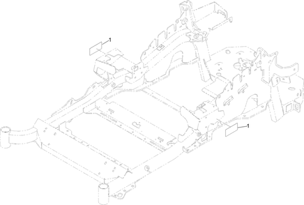 Frame Decal Assembly Diagram and Parts List for 72906 412200000 - 999999999 Toro Lawn Tractor