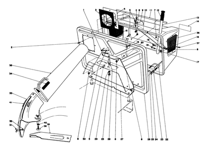 Easy Empty Grass Catcher Diagram and Parts List for 59044 5000001 - 5999999 Toro Lawn Tractor