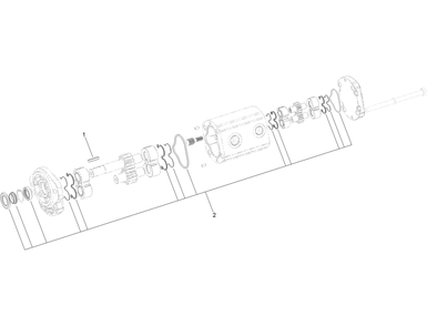 Hydraulic Pump Assembly No. 137-7630 Diagram and Parts List for 22983 410480000 - 411799999 Toro Lawn Tractor Accessories