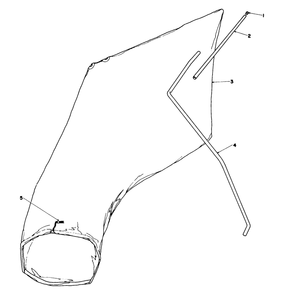 Giant Bagging Kit No. 29-9750 (Optional) Diagram and Parts List for 16297C 5000001 - 5999999 Toro Lawn Mower