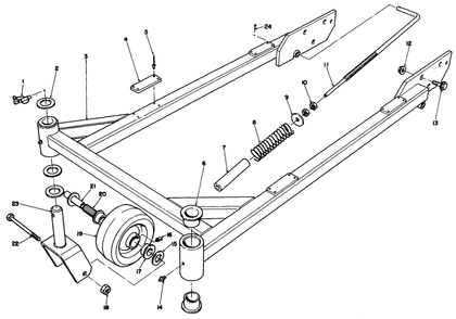 Part Location Diagram of 98-7923-01 Toro Skid