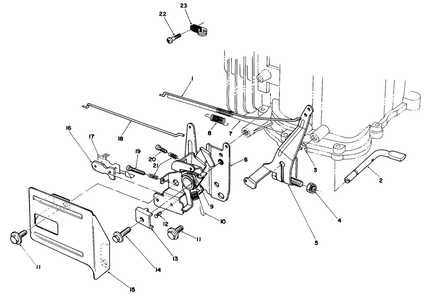 Governor Assembly (Model No. Vml0-5) Diagram and Parts List for 20926B 1000001 - 1999999 Toro Lawn Mower